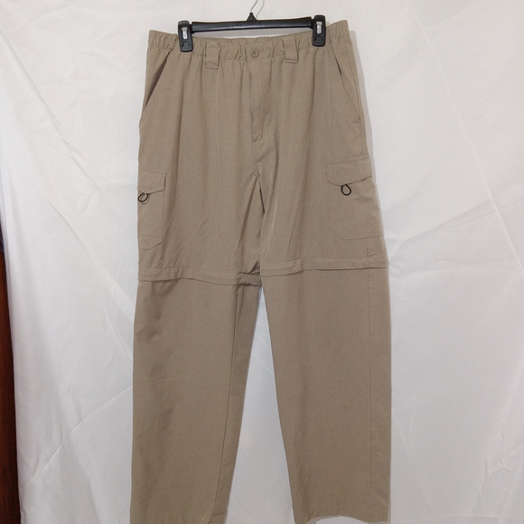 Reel Legends Other - Reel Legends Convertible Pants Mens Large Khaki Zip Off Cargo Outdoor Hiking